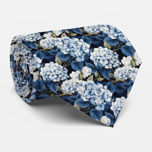 Schattige Hydrangea bloemtegelpatroon Stropdas