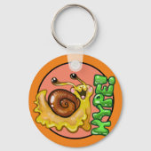 Schattige HYPE! Snail Emote Sleutelhanger (Voorkant)