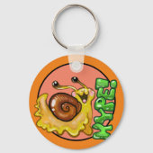 Schattige HYPE! Snail Emote Sleutelhanger (Achterkant)
