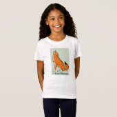 Schattige I love WOLVES - Dierengrafiek - Wildlife T-shirt (Voorkant volledig)