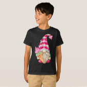 Schattige Ice Cream Lover Gnome voor Vrouwen met R T-shirt (Voorkant volledig)