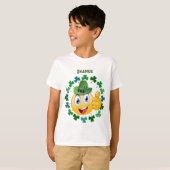 Schattige Iers Emoji Gepersonaliseerd T-shirt (Voorkant volledig)