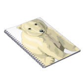 Schattige ijsbeer notitieboek (Rechterzijde)