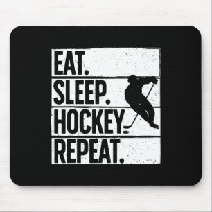 Schattige ijshockey voor mannen vrouwen ijshockeyl muismat