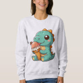 Schattige ijsje eten dino trui (Voorkant)