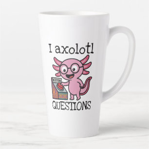 Schattige ik axolotl vragen azteek Oh nee rode kno Latte Mok