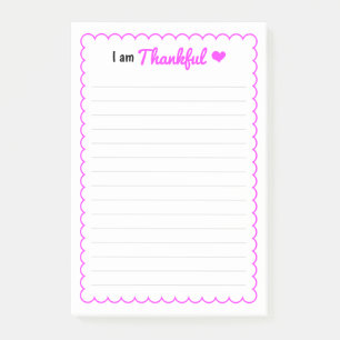 Schattige "Ik ben dankbaar" - Dankbaarheid Post-it® Notes