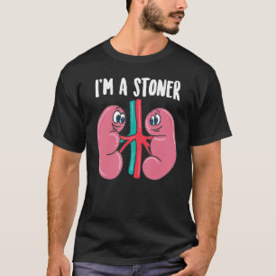 Schattige Ik ben een Stoner Funny Kidney Stone Gif T-shirt