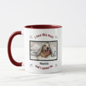 SCHATTIGE IK HOU VAN DEZE MUTT | Gepersonaliseerd  Mok (Links)