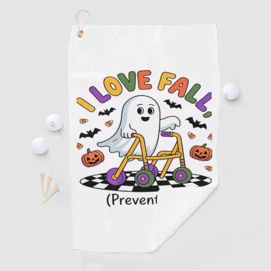 Schattige Ik hou van Herfst Preventie Fysiotherapi Golfhanddoek (Insitu)