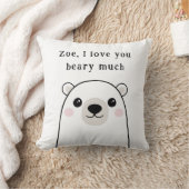 Schattige Ik hou van je dragen veel polar beer aan Kussen (Deken)