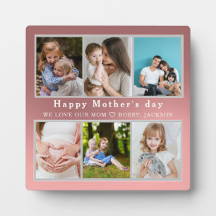 Schattige IK HOU VAN JE MAM Happy Mother Day Fotoc Fotoplaat