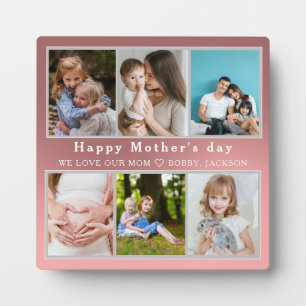 Schattige IK HOU VAN JE MAM Happy Mother Day Fotoc Fotoplaat