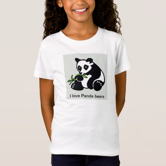 Schattige - Ik hou van Panda Beren - Wildlife - Na T-shirt (Voorkant)
