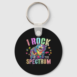 Schattige Ik Rock Het Spectrum Autisme Trots Mama Sleutelhanger