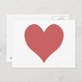 Schattige Indiaas Rode Hart Briefkaart (Voorkant / Achterkant)