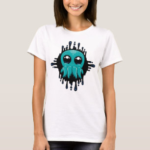 Schattige Inky Baby Octopus Vriend T-shirt