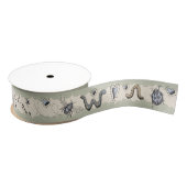 Schattige Insect Boho Pastels Blauw Sage Cream Bab Grosgrain Lint (Spoel)