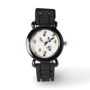 schattige insecteninsecten horloge