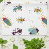 schattige insecteninsecten theedoek (Gevouwen)