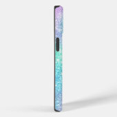 Schattige iriserende lavendel faux glitter monogra Case-Mate iPhone case (Achterkant / Rechts)