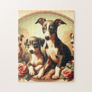 Schattige Italiaans Greyhound schilderij Legpuzzel