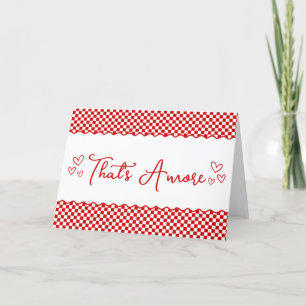 Schattige Italiaans thema "Dat is Amore" Bedankkaart