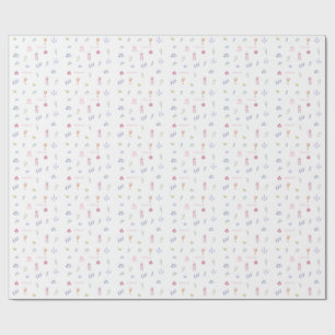 Schattige Italiaanse Minimalistische Verjaardag Cadeaupapier