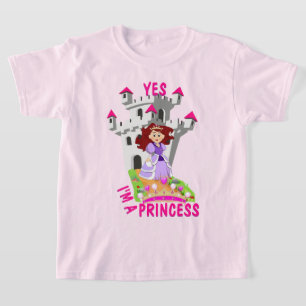 Schattige Ja, ik ben een prinses T-shirt