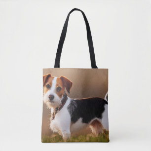 Schattige Jack Russel Terrier Hond Foto Draagtas