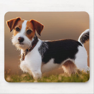 Schattige Jack Russel Terrier Hond Foto Muismat