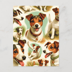  Schattige Jack Russell Terrier Briefkaart