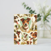 Schattige Jack Russell Terrier Briefkaart (Staand voorkant)