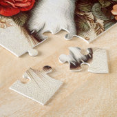  Schattige Jack Russell Terrier Floral Legpuzzel (Zijkant)