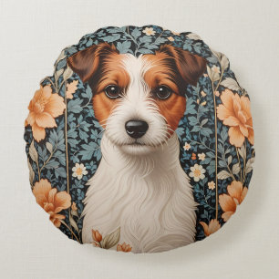 Schattige Jack Russell Terrier geïnspireerd door W Rond Kussen