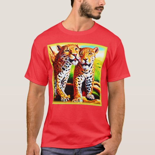 Schattige Jaguar Cubs in het Oerwoud. Bestel nu T-shirt (Voorkant)
