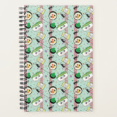 Schattige Japans Sushi Lover Golfpatroon Planner (Voorkant)