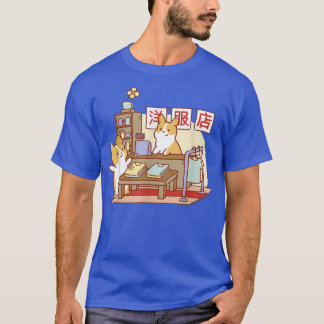 Schattige Japanse Corgi Hond Moeder Vader  T-shirt