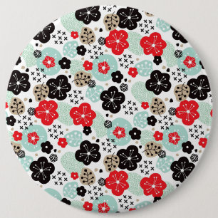 Schattige Japanse patroonontwerpen Ronde Button 6,0 Cm