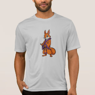 Schattige Japanse samoerai-eekhoorn T-shirt