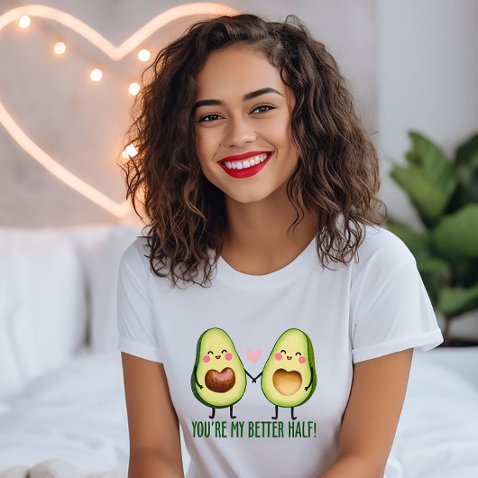 Schattige, je bent mijn betere half avocado paar t-shirt