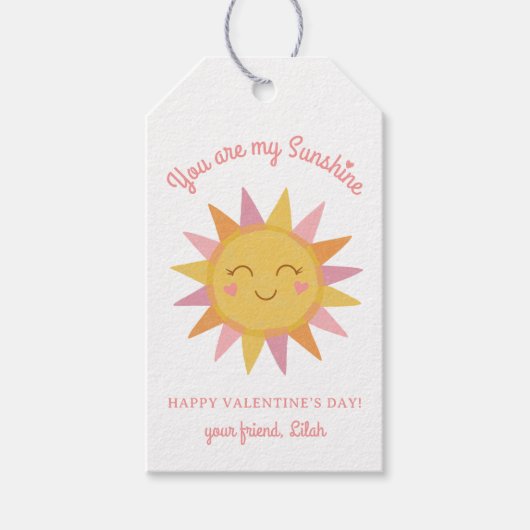 Schattige Je bent mijn Sunshine Kinder Klaslokaal Cadeaulabel (Voorkant)