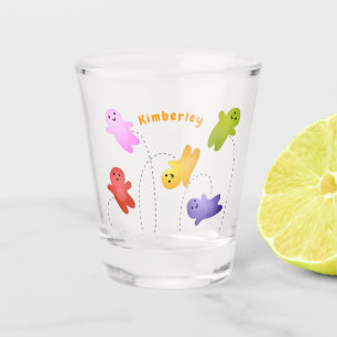 Schattige jelly babies snoepgoed snoepjes cartoon shot glas