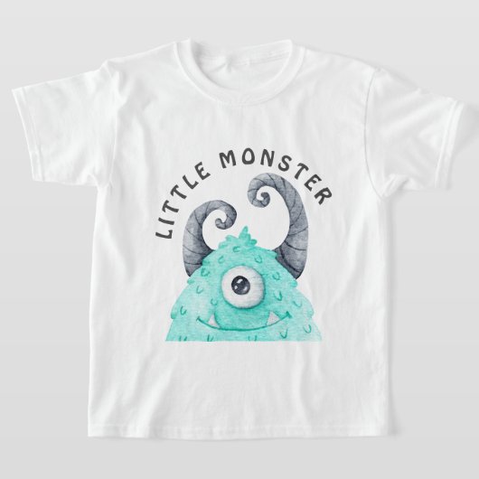 Schattige Jongens Klein Monster T-shirt (Laagn)