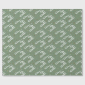 Schattige Joy begroet kerstpapier Cadeaupapier (Vlak)