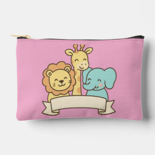 Schattige Jungle Dieren met Banner – Safari Kinder Etui