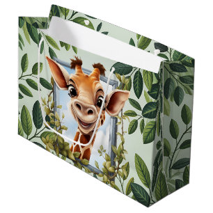 Schattige Jungle Giraffe kids unisex Groot Cadeauzakje