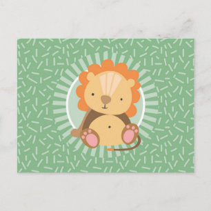 Schattige Jungle Leeuw - Grappige Dieren in de Die Briefkaart