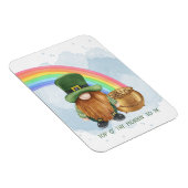 Schattige kabouter pot met goud aangepaste St. Pat Magneet (Rechterzijde)