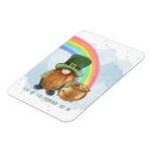 Schattige kabouter pot met goud aangepaste St. Pat Magneet (Linkerzijde)